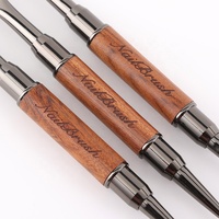 Pinceau professionnel double face pour nail art, manche en bois de santal, pour gel UV, extension et liner, outil de manucure pour les marchés américain et européen