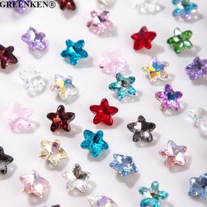 50 Uds bolsa estrella de mar Fondo puntiagudo dijes de <span class=keywords><strong>uñas</strong></span> en forma única 3D diamante Nail Art accesorios cristal versátil <span class=keywords><strong>uñas</strong></span> diamantes de imitación - Product Image 4