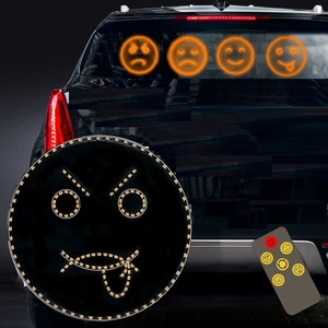 Letrero LED Inalámbrico para Coche con Emoticonos de Feliz, Sonriente, Encantador, <span class=keywords><strong>Enojado</strong></span> <span class=keywords><strong>y</strong></span> <span class=keywords><strong>Triste</strong></span>, Pantalla LED Montada en el Coche - Product Image 1