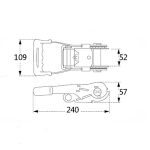 Fábrica al por mayor 5 toneladas 50mm correas de <span class=keywords><strong>amarre</strong></span> resistentes trinquete poliéster Cintas De <span class=keywords><strong>Amarre</strong></span> para accesorios de camiones - Product Image 5