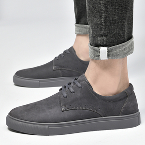 Zapatos de cuero para hombre, estilo casual, versátiles, de punta ancha, de corte bajo, modernos, para trabajo - Product Image 5