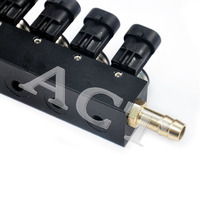 Inyector de Gas ACT CNG/LPG, 3, 4, 6, 8 Cilindros, Piezas del Sistema de Inyección Directa, Riel de Inyectores JY08 para Sistema de Combustible de Gas GDI/Autogás