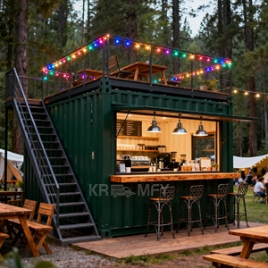 Contenedor Marítimo Moderno y Contemporáneo para Cafetería Móvil y Bar de Jugos - Robusto y Duradero con Alta Utilización del Espacio - Product Image 2