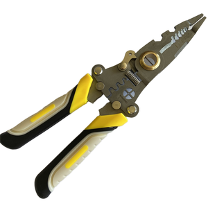 215mm multifonctionnel robuste 65 pinces à dénuder en acier au manganèse coupe pliante pour le sertissage de tuyaux en cuivre <span class=keywords><strong>PVC</strong></span>/PPR - Product Image 1