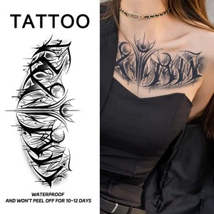 Commercio all'ingrosso Sexy retro petto Semi-permanente <span class=keywords><strong>tatuaggi</strong></span> a base di erbe per gli uomini di lunga durata 2 settimane temporaneo corpo finto tatuaggio <span class=keywords><strong>uomo</strong></span> <span class=keywords><strong>donna</strong></span> - Product Image 3