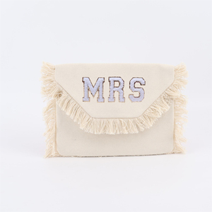 Borsa cosmetica con borsa con strascico da sposa personalizzata - Product Image 1