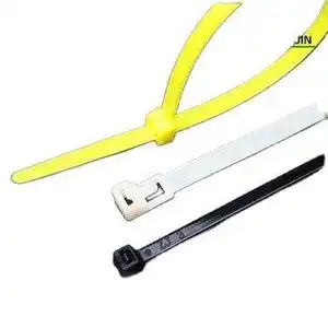 3.0*150mm Different Sizes Self-locking Nylon 6 94V-2 Cable Ties Plastic Zip Ties Cable Tag With Tie Lock