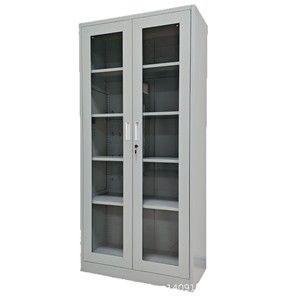 Archivador con Puerta de Vidrio, 4 Niveles, Tipo Vertical, Organizador de Oficina, Rectangular, Resistente, con Sistema de Empuje y Tracción, KL-02 - Product Image 5