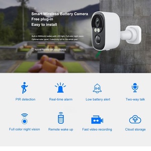 Mini <span class=keywords><strong>Telecamera</strong></span> Tuya con Sistema di Allarme di Sicurezza, PTZ Wireless con Pannello Solare, Visione Notturna per Esterni, Rilevamento PIR, Monitoraggio Intelligente per Casa - Product Image 5