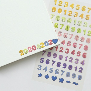 Adesivi Fai-da-Te per Album Fotografici con Bordi Dorati, Lettere e Numeri, Cuori, <span class=keywords><strong>Stelle</strong></span>, Motivi Geometrici, Decorazioni per Diari in Carta - Product Image 2