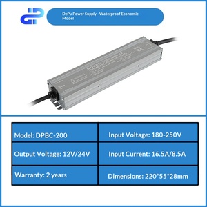 Controlador LED <span class=keywords><strong>DEPU</strong></span> 16.6A 8.5A IP67 Impermeable, 86% de Eficiencia, Salida Única, 12V 24V 200W, Voltaje Constante 180-250V para la Industria - Product Image 3