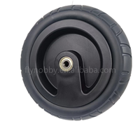 Roue de poussette de 8 pouces, roue de chariot, pneu en mousse PU