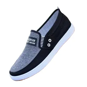 Zapatos de lona Wangyang para hombre, zapatos informales para estudiantes con suela de tendón de ternera de baja ayuda, venta al por mayor