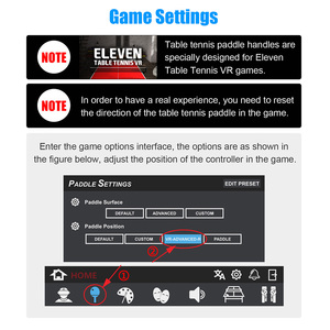 Chơi Eleven Bóng Bàn VR Trò Chơi Bóng Bàn Paddle Grip Xử Lý Cho Oculus Quest 2 Bộ Điều Khiển Cảm Ứng - Product Image 5