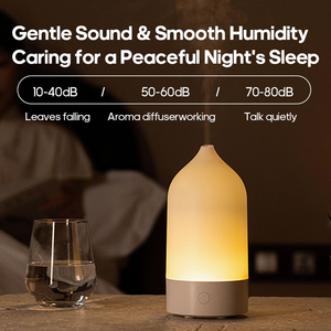 2025 New <strong>Mini</strong> Household Humidistat USB Vase Atmosphere Lamp <strong>Diffuser</strong> <strong>Oil</strong> Humidifier with LED Lighting and 120ml Capacity - Product Image 4