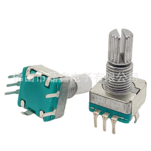 Codificador Rotatorio Leixin EC11, 11 Resoluciones, Ranurado, Orientación Vertical, con Interruptor y Terminales - Product Image 3