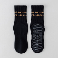 Chaussettes pour femmes à imprimé léopard et rayures, respirantes, pour le yoga et le Pilates, vente chaude