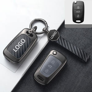 DM nouveau <span class=keywords><strong>Design</strong></span> coque de couverture de clé de voiture en cuir de carbone pour <span class=keywords><strong>Kia</strong></span> Sportage 4 Seltos Sorento Optima <span class=keywords><strong>Niro</strong></span> K2K5 porte-clés accessoires - Product Image 6
