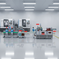 Linea di Produzione Automatica per Lampadine LED, Macchina di Assemblaggio Completamente Automatica con Sensori PLC e Componenti Pneumatici, 220V 5KW