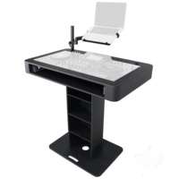 Tour de contrôle de finition noire, support de voyage pour scène de DJ pour Pioneer DDJ-REV7 XDJ-XZ DDJ-1000 RANE One avec étui de transport