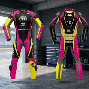 Custom Made Printed Windproof Summer/Winter <b>Plus</b> <b>Size</b> Unisex Motorcycle Leather Suit High Quality Cowhide Leather Racing <b>Biker</b> - Product Image 3