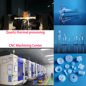 Fused Großhandel Hochwertige klare Quarzglas Ziegel Premium klare Quarz kugel Quarz schalen - Product Image 3