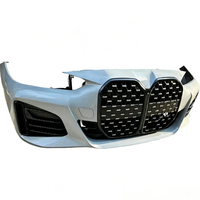 OE:51118077141, Conjunto Completo de Parte Delantera, Parachoques+Rejilla+Ventilador de Refrigeración del Radiador, Piezas Originales Desmontadas, Para BMW G26 I4 Eléctrico