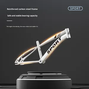 Vélo de montagne pour enfants, taille moyenne et grande, freins à disque doubles, suspension avant, cadre en acier au carbone, absorption des chocs, vélo de route - Product Image 4