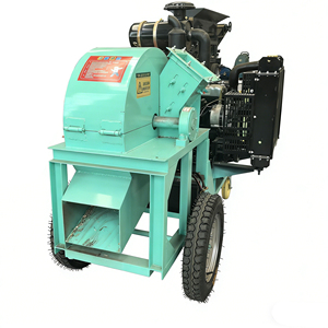 Broyeur à marteaux pour bois, déchiqueteuse mobile de bois, machine de découpe de bois, capacité 2T/H, moteur, fabrication de sciure de bois et de billes de bois - Product Image 6
