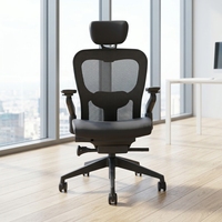 Chaise de bureau exécutive ergonomique moderne 2026 JH à hauteur réglable avec coussin confortable entièrement en maille et cadre en nylon de haute qualité