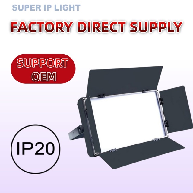 200W Professional Audio Video Studio Lighting DMX 512 LED Panel Light TV Photography Shooting Flat Soft Light