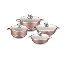 Juego de utensilios de cocina de aluminio fundido a presión antiadherente, cazuelas, cacerola, sartén Wok, ollas altas <span class=keywords><strong>grandes</strong></span>, olla de cocina profunda - Product Image 1