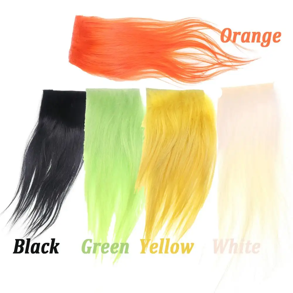 Natural Fly Tying Material Cashmere Goat Hair For Streamer Flies Saltwater Fishing Lures Shadow Dog Tube Fly