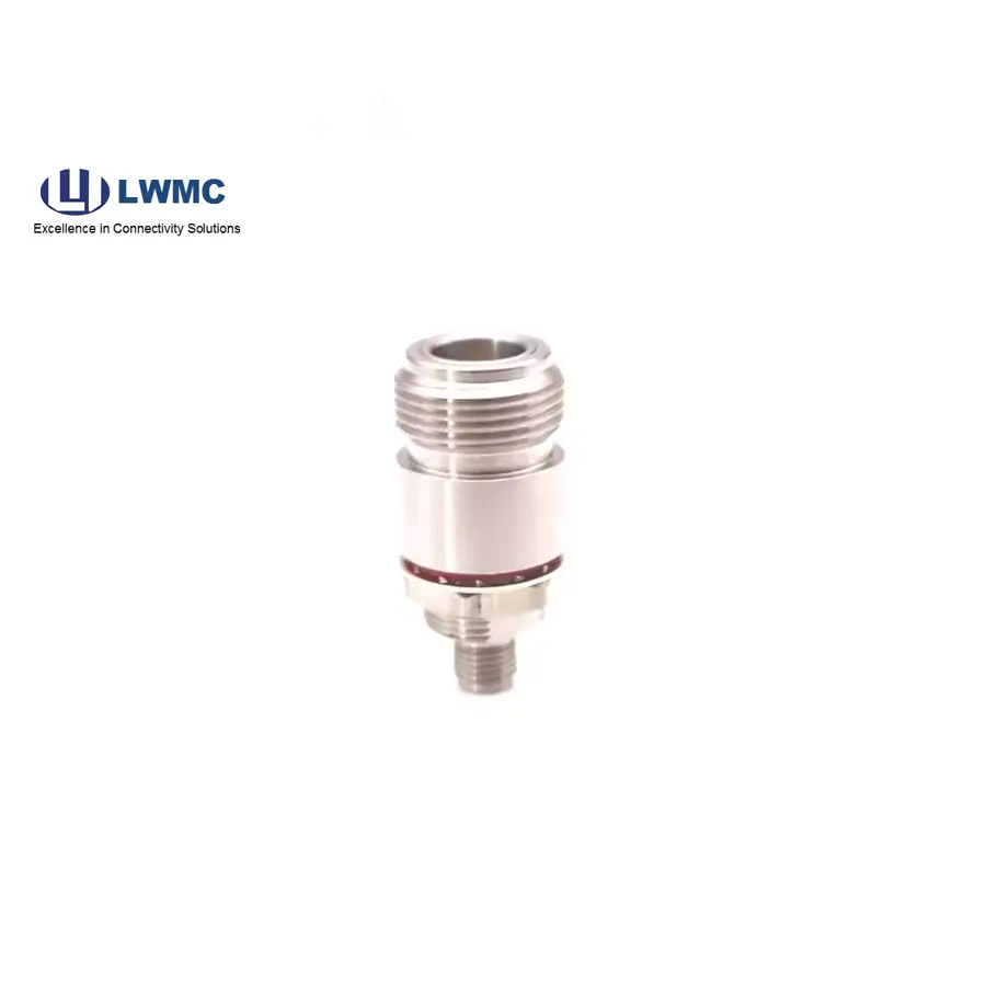 Manufacturer Custom DC to 18 GHz N type female to SMA type female bulkhead mounting adaptor