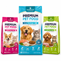 Bolsa de Empaque para Alimentos de Mascotas Personalizada y Colorida, Bolsa para Comida de Perro y Gato de Alta Saturación con Diseño Impreso de Animales Realistas