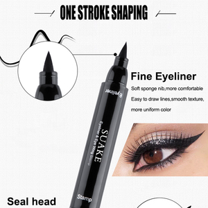 Vente en gros Stylo tampon <span class=keywords><strong>eyeliner</strong></span> aile de cygne 2 en 1, <span class=keywords><strong>eyeliner</strong></span> liquide double embout waterproof pour acheteurs en gros - Product Image 6