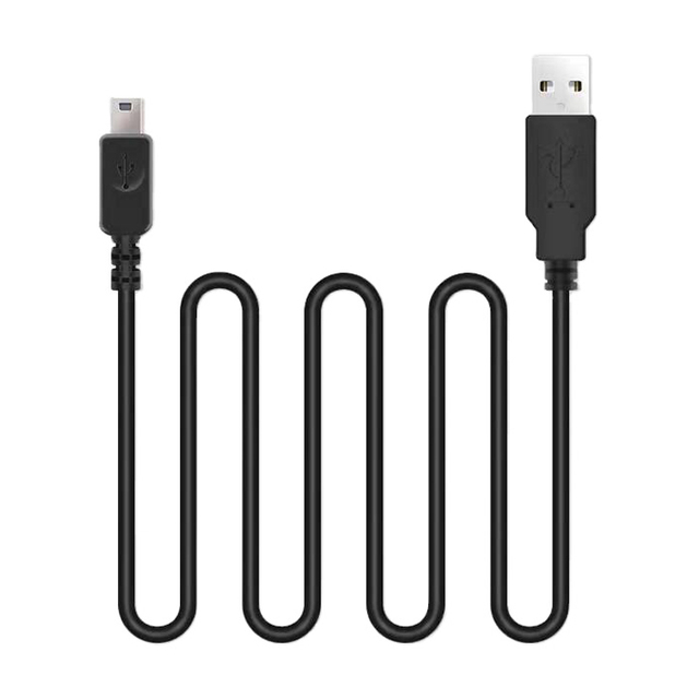 0.5m-5m USB 2.0 Male 5pin Mini USB Braid 5A Fast Charging Data Cable for Gopro for Controller MP3 Player Dash Camera GPS PVC