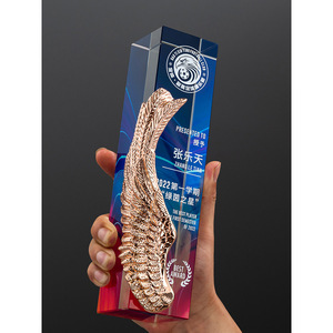 Crystal Resin <b>Trophy</b> Laser <b>Engraved</b> Durable Award For Company Events And Employee Recognition - Product Image 4