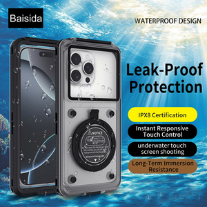 Étui <span class=keywords><strong>de</strong></span> plongée professionnel pour photos et vidéos sous-marines, compatible avec tous les iPhone et Samsung, étuis étanches universels pour téléphones sous-marins - Product Image 1