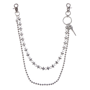 Chaîne de taille à double rangée de clous pour homme en alliage de zinc, style Hip Hop, mode décontractée, avec pendentif tête d'oiseau - Product Image 5