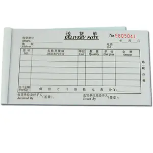 Custom Sales Order Book Receipt Invoice Books Duplicate Carbonless copy paper 50 Sets Delivery Note Book