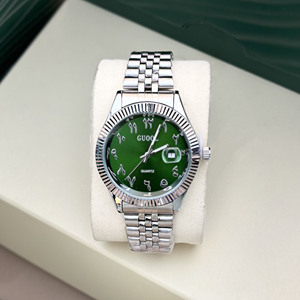 Reloj Automático de Estilo Ejecutivo con Bisel Estriado, Cristal de Zafiro, Ventana de Fecha, Brazalete de Acero Inoxidable, Reloj para Hombre - Product Image 2