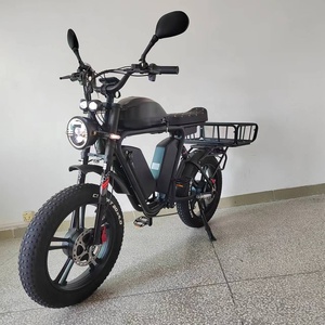 Vélo Cargo Électrique 52V Double <span class=keywords><strong>Moteur</strong></span> <span class=keywords><strong>2000W</strong></span> 70Ah Suspension Intégrale Frein Hydraulique Pneus Larges Cadre en Alliage d'Aluminium Vélo Électrique Fatbike - Product Image 6
