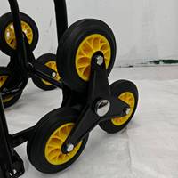 Chariot à main et chariot à roulettes pour monter les escaliers, chariot pliable robuste avec poignée télescopique pour la maison, le bureau, le commerce et l'industrie