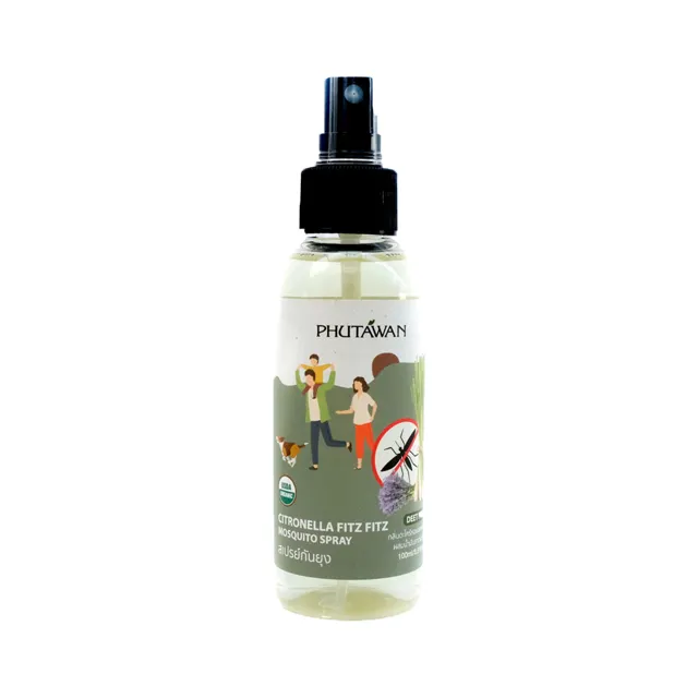 Phutawan Mosquito Repellent Spray Citronella Body Spray Perfume Sprayers Best Selling from Thailand