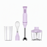 Mixeur Plongeant Électrique Compact à Vitesse Variable, Silencieux, Chauffant, pour Smoothies, Idéal pour la Maison et l'Extérieur