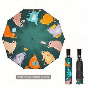 Grand parapluie de golf à ouverture automatique personnalisé de 30 pouces Parapluie de pluie avec logo Parapluie publicitaire à motif droit - Product Image 5