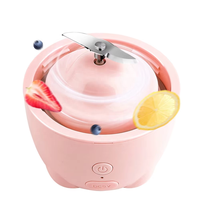 Juicer portabel rumahan baru cangkir jus bentuk kelinci Juicer portabel siswa dengan saklar pengaman Blender seluler