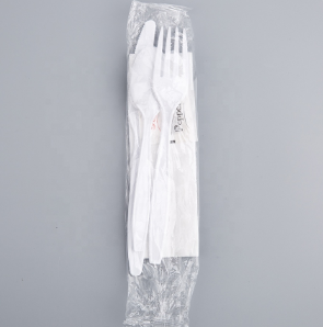 Juego <span class=keywords><strong>de</strong></span> Cubiertos Desechables <span class=keywords><strong>de</strong></span> Plástico <span class=keywords><strong>de</strong></span> <span class=keywords><strong>3</strong></span> <span class=keywords><strong>Gramos</strong></span>, Cuchillo, Tenedor y <span class=keywords><strong>Cuchara</strong></span> <span class=keywords><strong>de</strong></span> PP en Negro o Blanco - Product Image 2