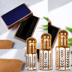 Flacon de <span class=keywords><strong>parfum</strong></span> arabe à l'ancienne, huile essentielle, sous-flacon de 3 ml, huile aromatique, sous-flacon de <span class=keywords><strong>parfum</strong></span>, contenant de voyage - Product Image 1